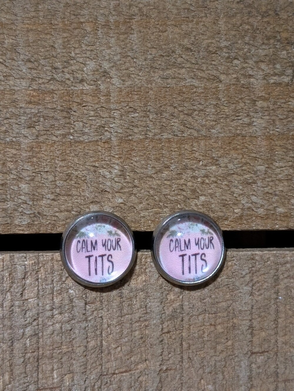 💟 Bad Word Handmade Stud Earrings